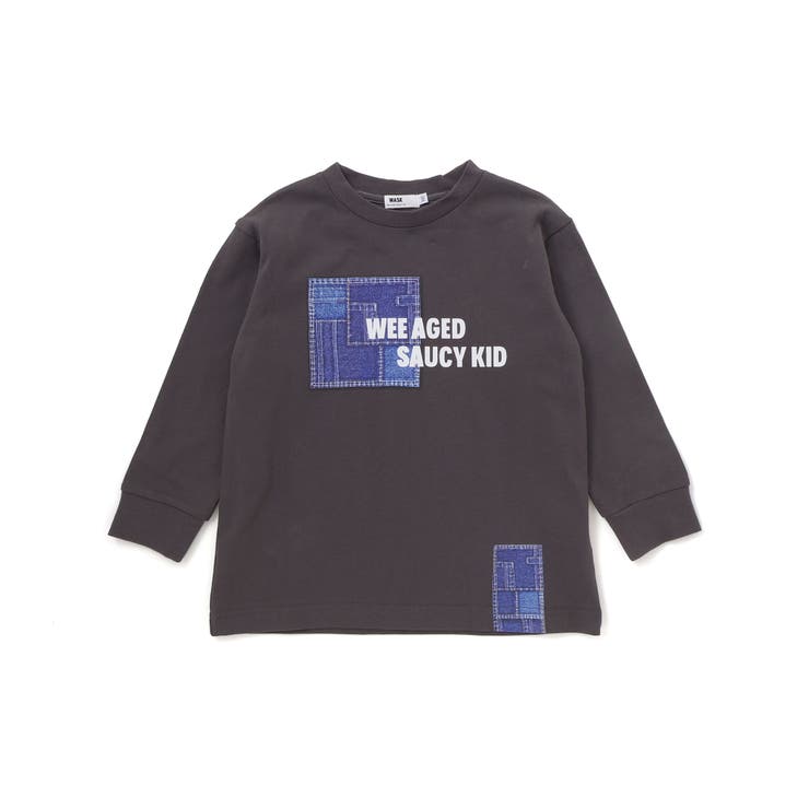 デニム風プリントバスク天竺BIGTシャツ(110~160cm) | WASK | 詳細画像6 