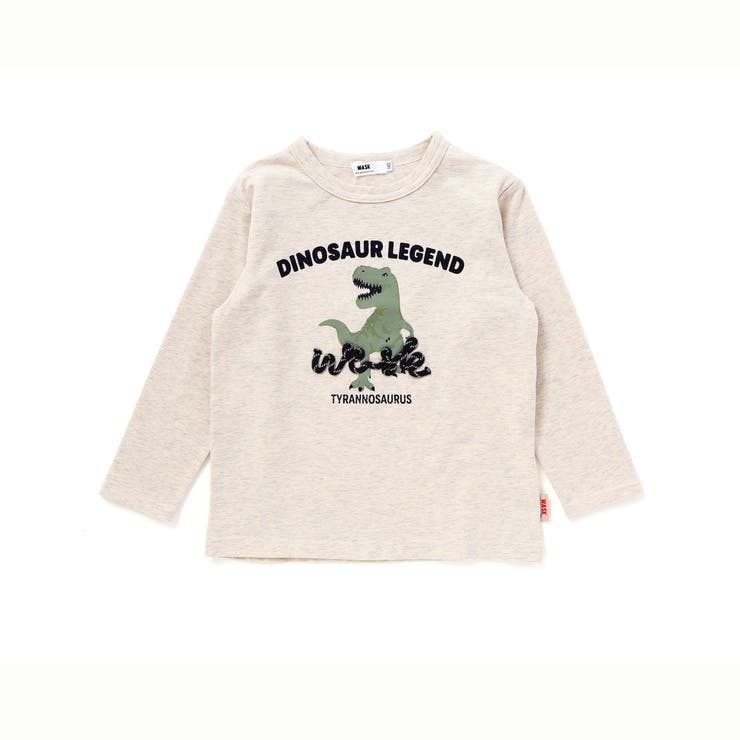恐竜コード刺しゅうロゴTシャツ(80~140cm) | WASK | 詳細画像4 