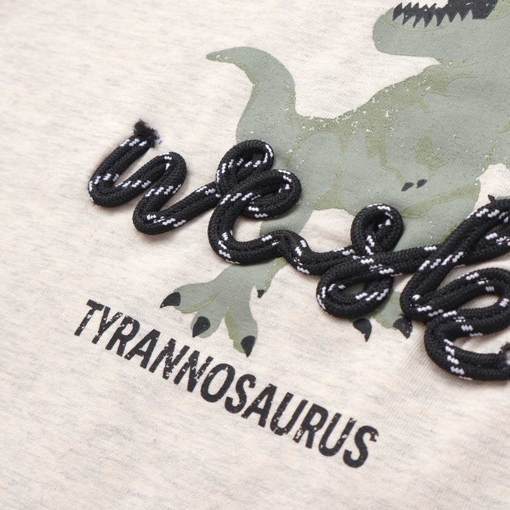 恐竜コード刺しゅうロゴTシャツ(80~140cm) | WASK | 詳細画像9 