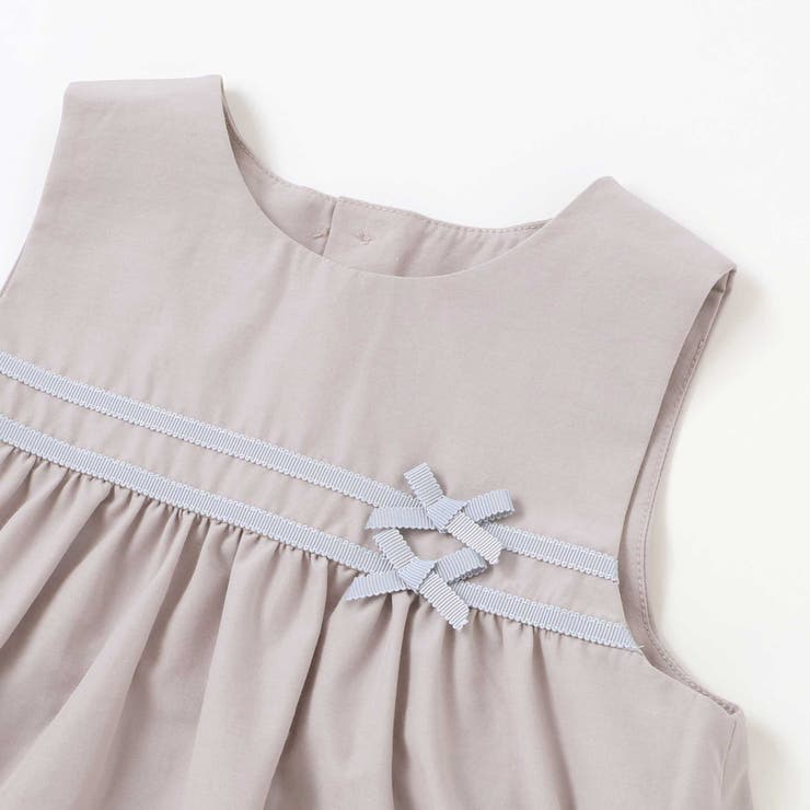 配色リボンテープべビースーツ（70～90cm） | Tartine et Chocolat | 詳細画像6 