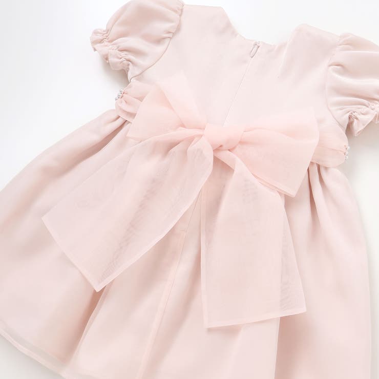 【日本製】シルデューサテン×オーガンジーパールベルトブルマ付きドレスベビー(70… | Tartine et Chocolat | 詳細画像14 