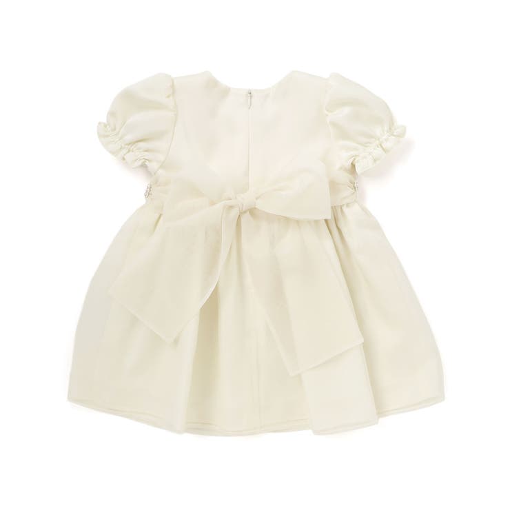 【日本製】シルデューサテン×オーガンジーパールベルトブルマ付きドレスベビー(70… | Tartine et Chocolat | 詳細画像18 