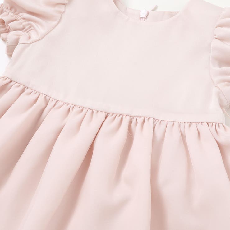 【日本製】シルデューサテン×オーガンジーパールベルトブルマ付きドレスベビー(70… | Tartine et Chocolat | 詳細画像9 