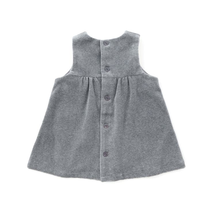 【日本製】バラ刺しゅうベロアワンピースブルマ付きベビー(70-90cm) | Tartine et Chocolat | 詳細画像8 