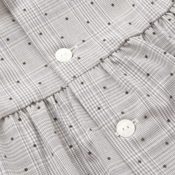 【日本製】【お揃い】チェックフロッキードットワンピースブルマ付きベビー(70~9… | Tartine et Chocolat | 詳細画像10 