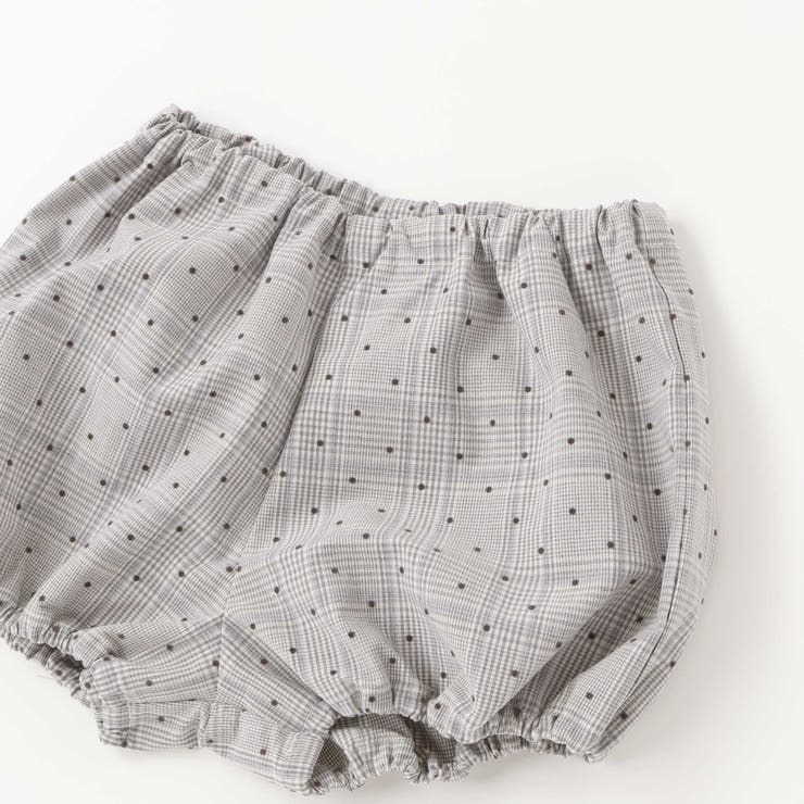 【日本製】【お揃い】チェックフロッキードットワンピースブルマ付きベビー(70~9… | Tartine et Chocolat | 詳細画像13 