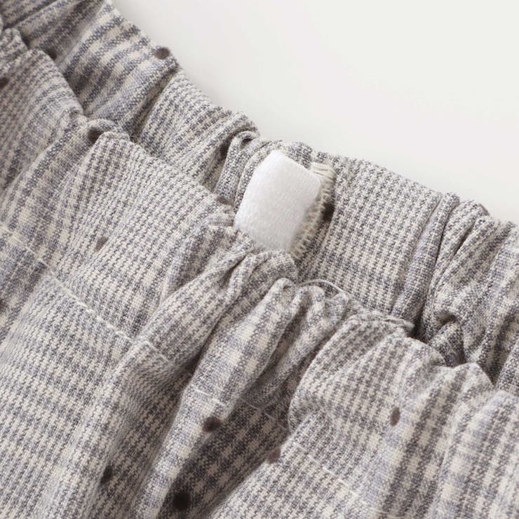 【日本製】【お揃い】チェックフロッキードットワンピースブルマ付きベビー(70~9… | Tartine et Chocolat | 詳細画像16 