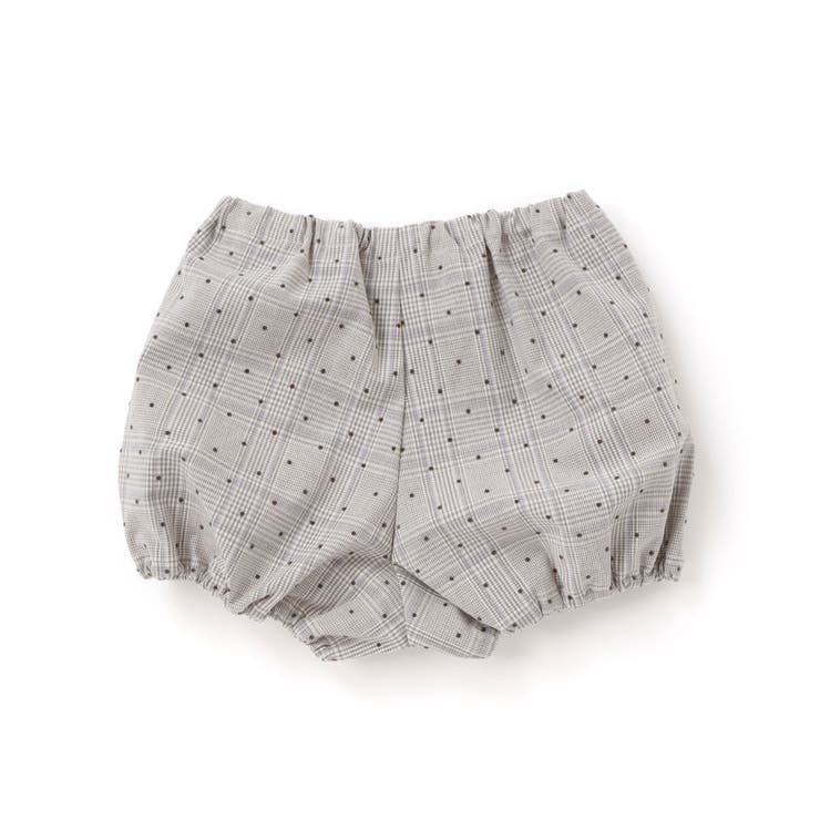 【日本製】【お揃い】チェックフロッキードットワンピースブルマ付きベビー(70~9… | Tartine et Chocolat | 詳細画像6 