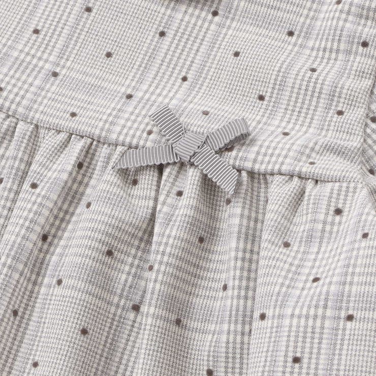 【日本製】【お揃い】チェックフロッキードットワンピースブルマ付きベビー(70~9… | Tartine et Chocolat | 詳細画像8 