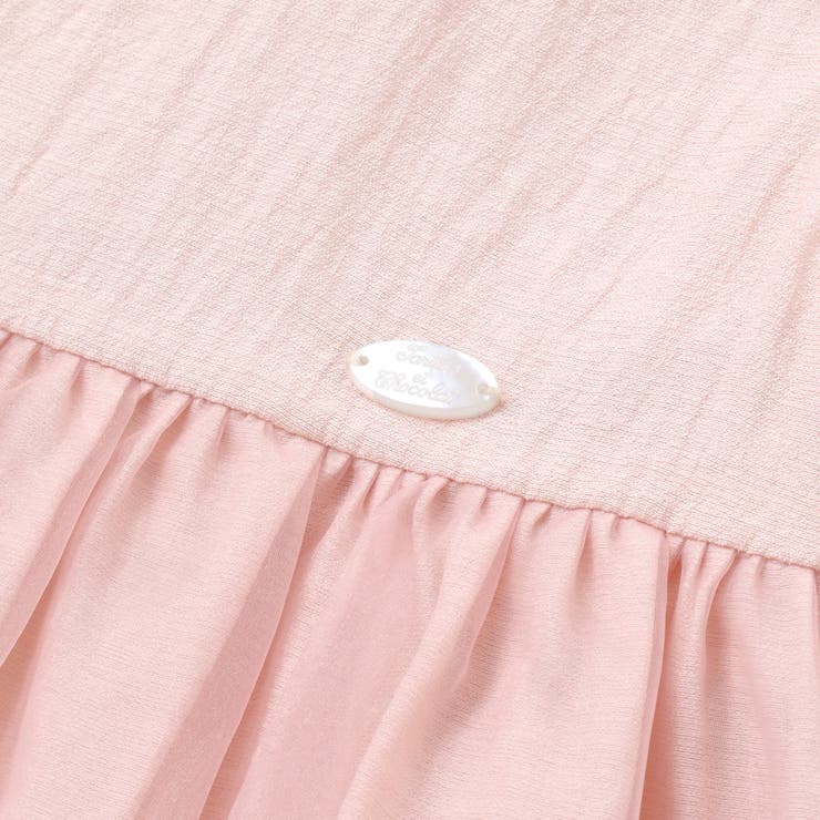 オーガンジー襟付きパフスリーブワンピース＋ブルマセット ベビー(70~90cm) | Tartine et Chocolat | 詳細画像6 