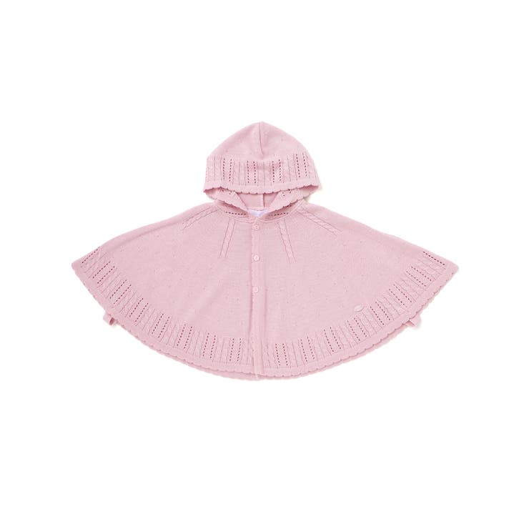 ピンク | 【日本製】フード付きセーターマントベビー(50~90cm) | Tartine et Chocolat
