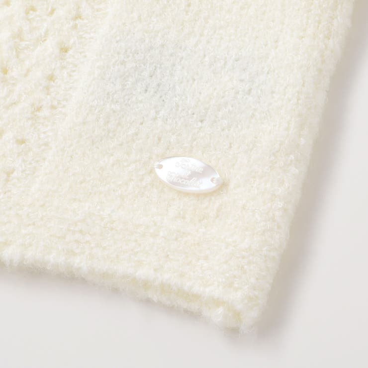 【お揃い】フロント編地の前ボタン長袖カーディガンベビー(70~90cm) | Tartine et Chocolat | 詳細画像10 