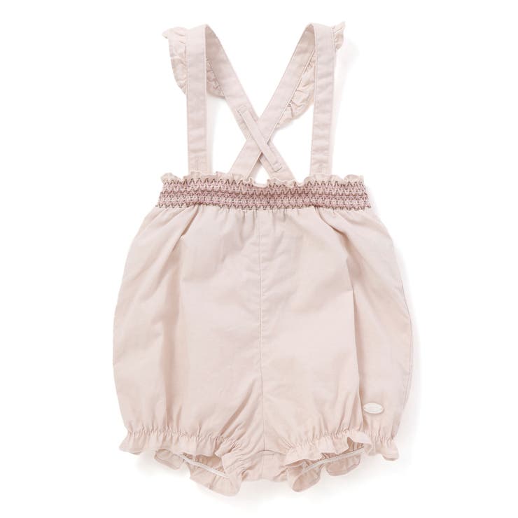 シーチングスモッキング肩ひも付きブルマベビー(70-90cm) | Tartine et Chocolat | 詳細画像1 