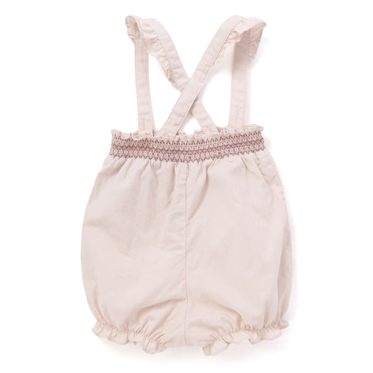 シーチングスモッキング肩ひも付きブルマベビー(70-90cm) | Tartine et Chocolat | 詳細画像2 