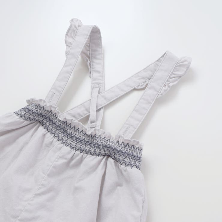 シーチングスモッキング肩ひも付きブルマベビー(70-90cm) | Tartine et Chocolat | 詳細画像5 