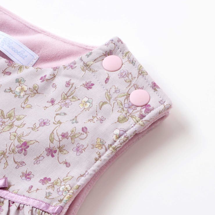 【お揃い】すみれ花フリーススリーパーベビー(50-90cm) | Tartine et Chocolat | 詳細画像6 