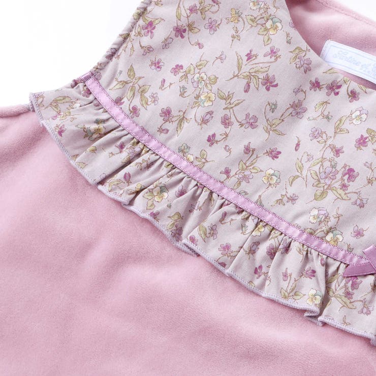 【お揃い】すみれ花フリーススリーパーベビー(50-90cm) | Tartine et Chocolat | 詳細画像8 