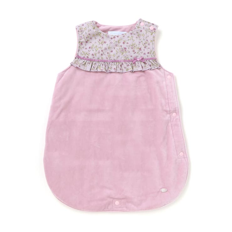 パープル系 | 【お揃い】すみれ花フリーススリーパーベビー(50-90cm) | Tartine et Chocolat