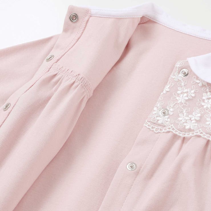 【日本製】襟付きレースカバーオールベビー（70～80cm） | Tartine et Chocolat | 詳細画像13 