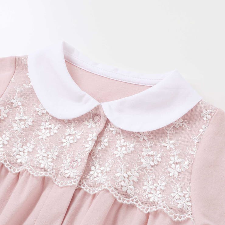 【日本製】襟付きレースカバーオールベビー（70～80cm） | Tartine et Chocolat | 詳細画像8 