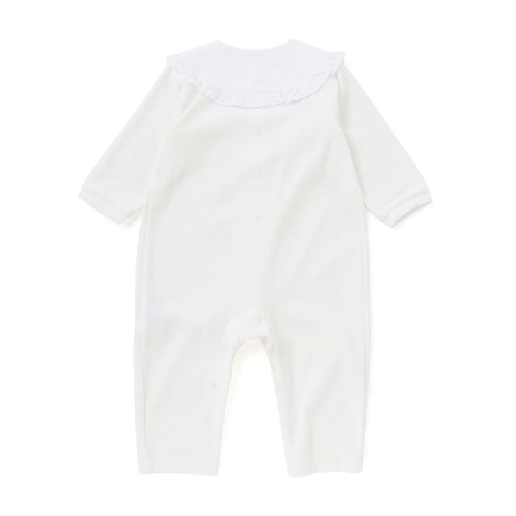 小花刺しゅうベロアフリルカバーオールベビー(70-80cm) | Tartine et Chocolat | 詳細画像12 