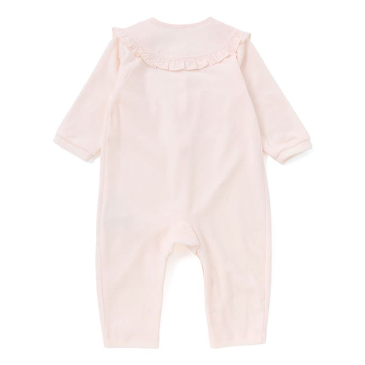 小花刺しゅうベロアフリルカバーオールベビー(70-80cm) | Tartine et Chocolat | 詳細画像4 