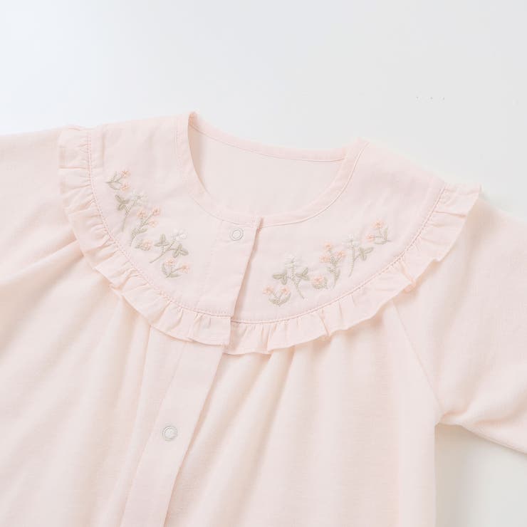 小花刺しゅうベロアフリルカバーオールベビー(70-80cm) | Tartine et Chocolat | 詳細画像5 