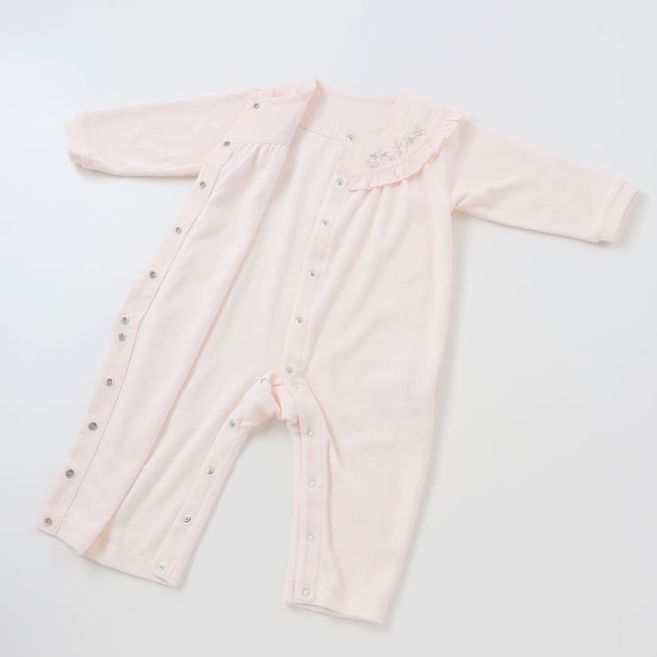 小花刺しゅうベロアフリルカバーオールベビー(70-80cm) | Tartine et Chocolat | 詳細画像8 