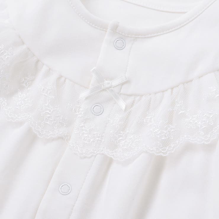 セレモニーレースシルケットスムース2WAYオールベビー(50~75cm) | Tartine et Chocolat | 詳細画像4 