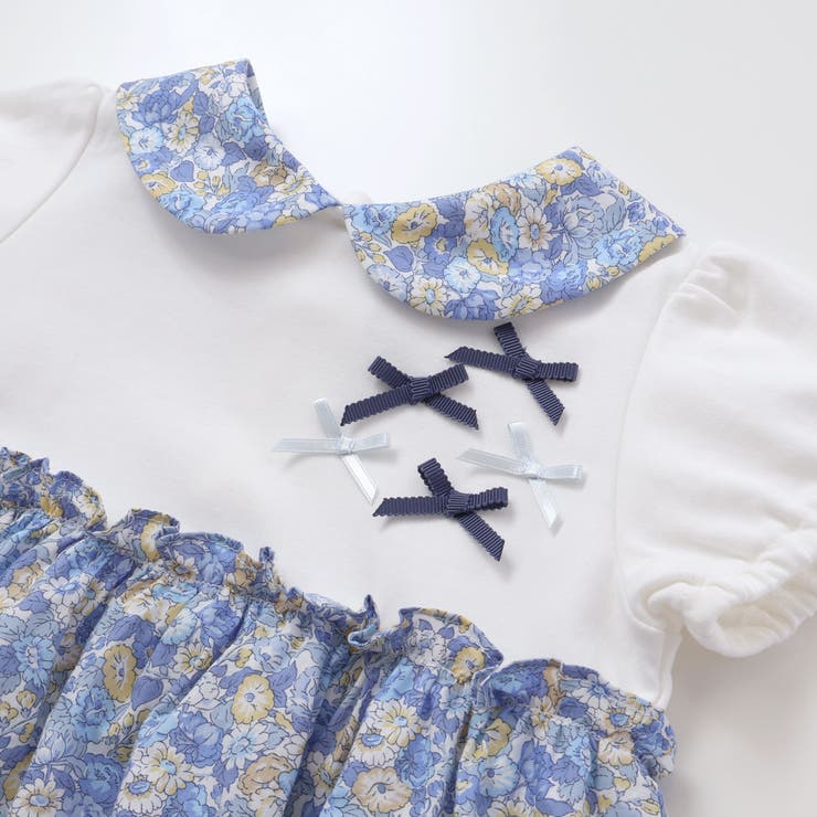 【お揃い】リバティ(leontyne dream)プリントタナローンスカート付き… | Tartine et Chocolat | 詳細画像3 