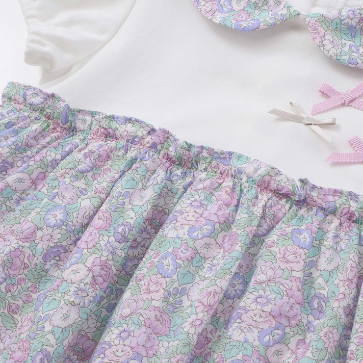 【お揃い】リバティ(leontyne dream)プリントタナローンスカート付き… | Tartine et Chocolat | 詳細画像8 