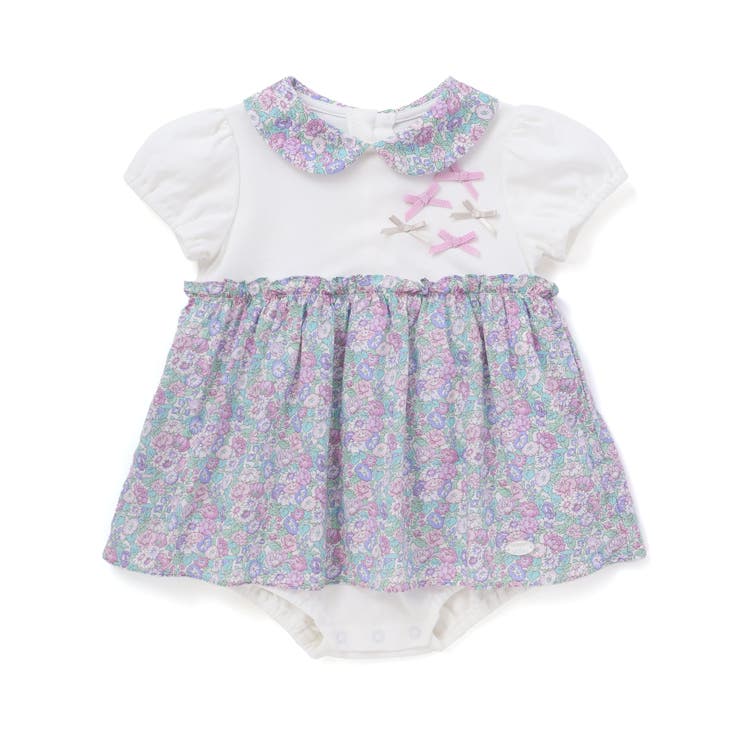 パープル系 | 【お揃い】リバティ(leontyne dream)プリントタナローンスカート付き… | Tartine et Chocolat