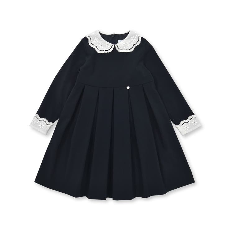 ドライウェザーストレッチ刺しゅう襟ワンピース(110~130cm) | Tartine et Chocolat | 詳細画像6 