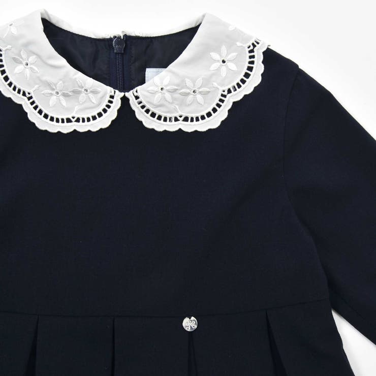 ドライウェザーストレッチ刺しゅう襟ワンピース(110~130cm) | Tartine et Chocolat | 詳細画像8 