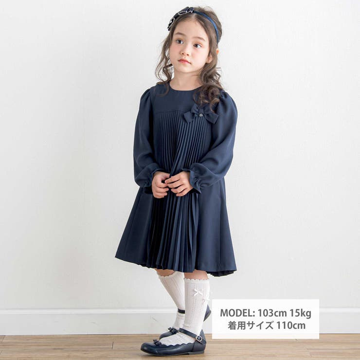 タルティーヌエショコラ♡リボンラインワンピース 120 タルティーヌエショコラ♡リボンラインワンピース 120