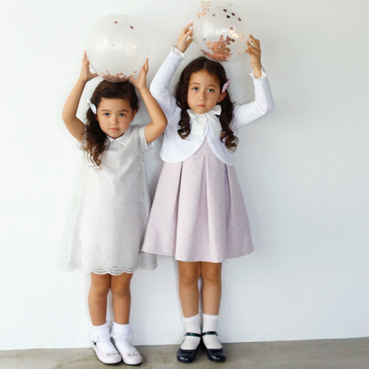 【日本製】片耳スカラコードレースワンピース(110~130cm) | Tartine et Chocolat | 詳細画像3 