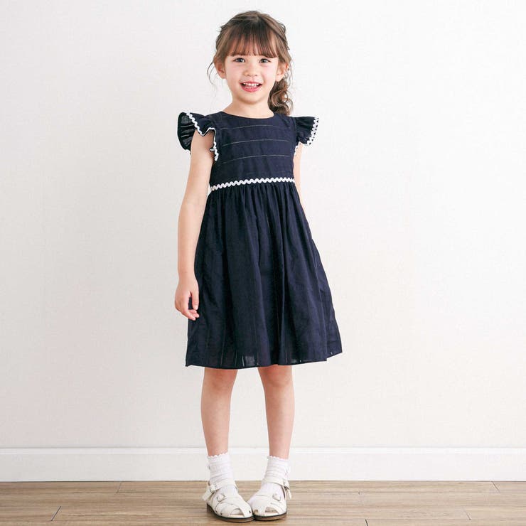 オーガニックコットンストライプワンピース | Tartine et Chocolat | 詳細画像4 