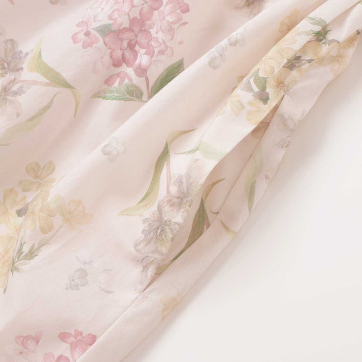 リバティMARINA S MEADOW丸襟半袖切り替えワンピース | Tartine et Chocolat | 詳細画像11 