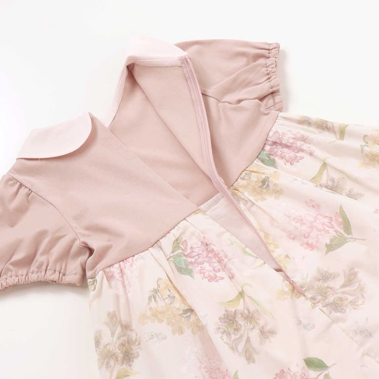 リバティMARINA S MEADOW丸襟半袖切り替えワンピース | Tartine et Chocolat | 詳細画像12 