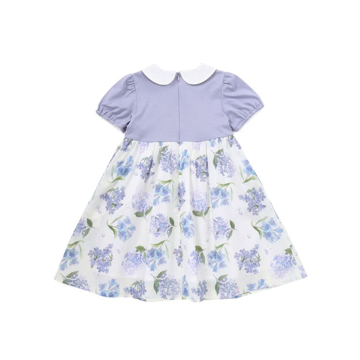 リバティMARINA S MEADOW丸襟半袖切り替えワンピース | Tartine et Chocolat | 詳細画像6 