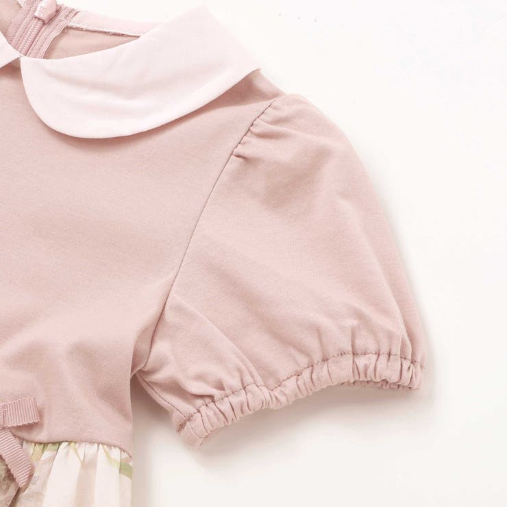 リバティMARINA S MEADOW丸襟半袖切り替えワンピース | Tartine et Chocolat | 詳細画像9 