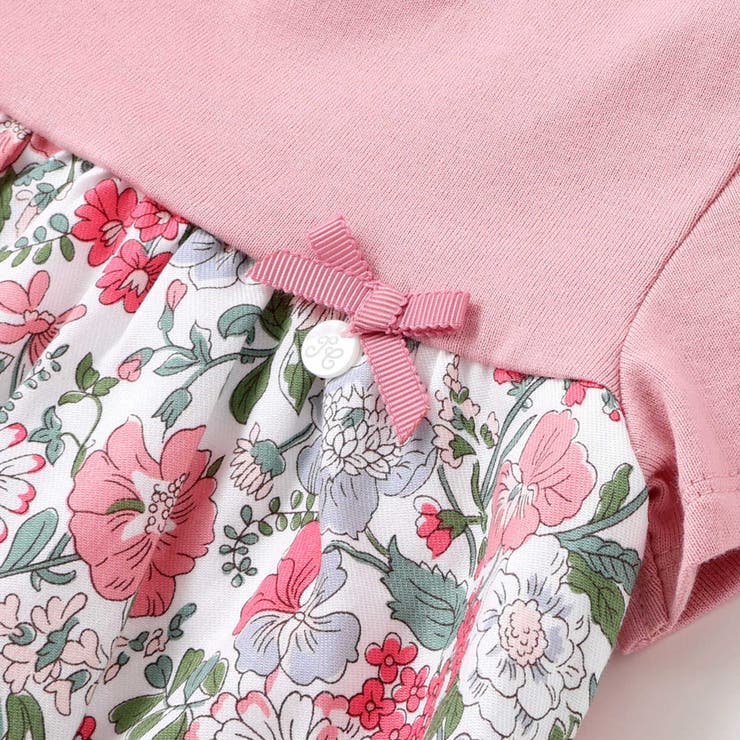 【日本製】【お揃い】リバティビエラ(DaisyMorisia)半袖切り替えワンピ… | Tartine et Chocolat | 詳細画像12 