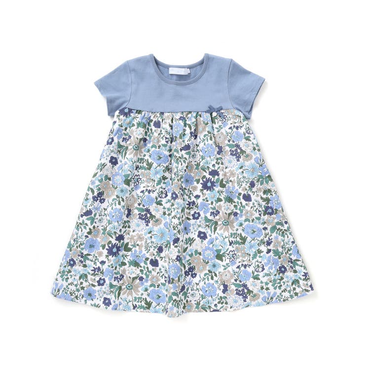 【日本製】【お揃い】リバティビエラ(DaisyMorisia)半袖切り替えワンピ… | Tartine et Chocolat | 詳細画像8 