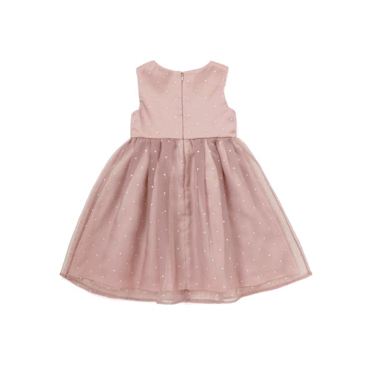 【日本製】サテン×マットオーガンジードットドレス(100～140cm) | Tartine et Chocolat | 詳細画像8 