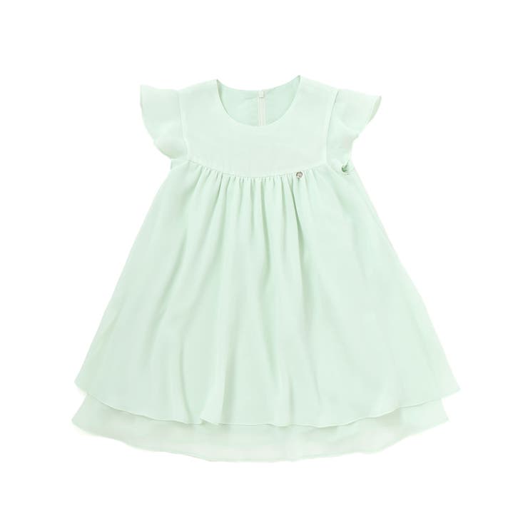 梨地リボン付け襟2WAYドレス(90～130cm) | Tartine et Chocolat | 詳細画像10 