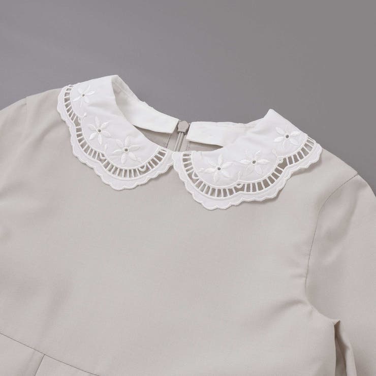 サイロコンパクトツイルレース襟袖ワンピース(110~130cm) | Tartine et Chocolat | 詳細画像13 