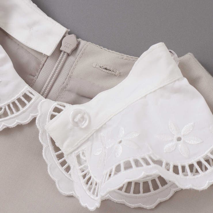 サイロコンパクトツイルレース襟袖ワンピース(110~130cm) | Tartine et Chocolat | 詳細画像14 