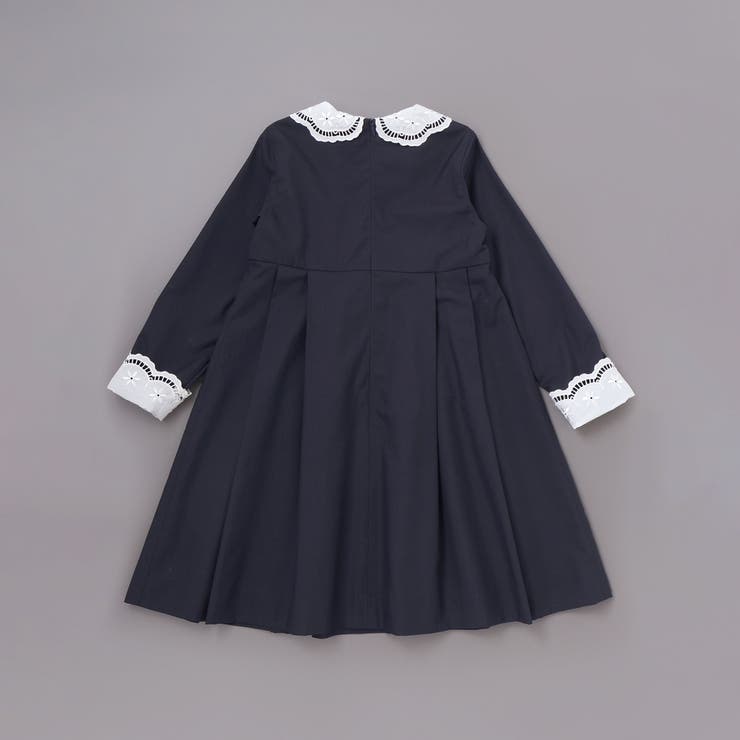 サイロコンパクトツイルレース襟袖ワンピース(110~130cm) | Tartine et Chocolat | 詳細画像6 