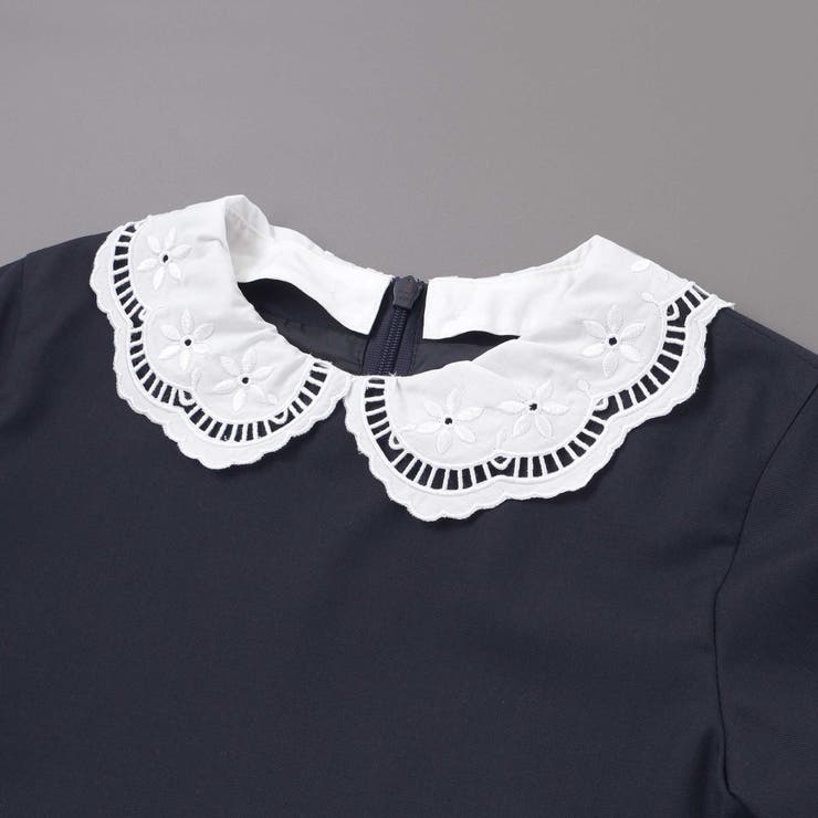 サイロコンパクトツイルレース襟袖ワンピース(110~130cm) | Tartine et Chocolat | 詳細画像7 