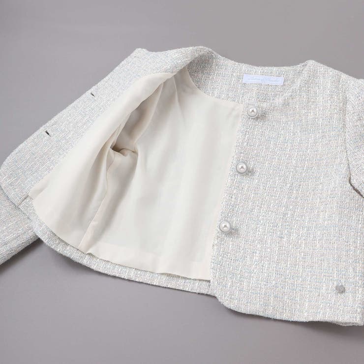 ラメ入りツイードジャケットスカートセットアップ(110~130cm) | Tartine et Chocolat | 詳細画像14 